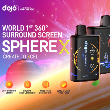 DOJO SPHERE X POWERED BY VAPORESSO 40000 PUFFS DISPOSABLE VAPE 5CT/DISPLAY